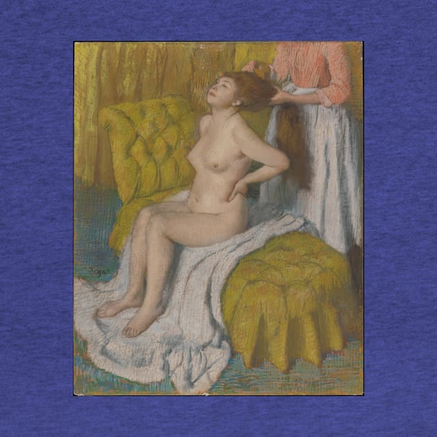 Woman Having Her Hair Combed by EdgarDegas